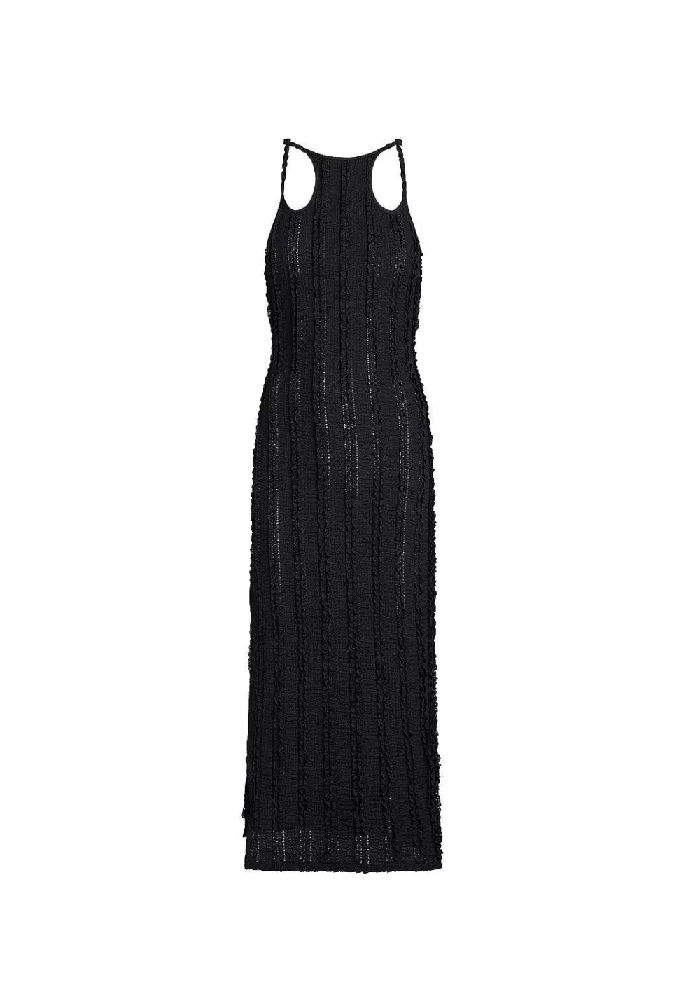 Vestido Midilargo Leona con Detalle de Dos Correas - Diseño Versátil y Moderno