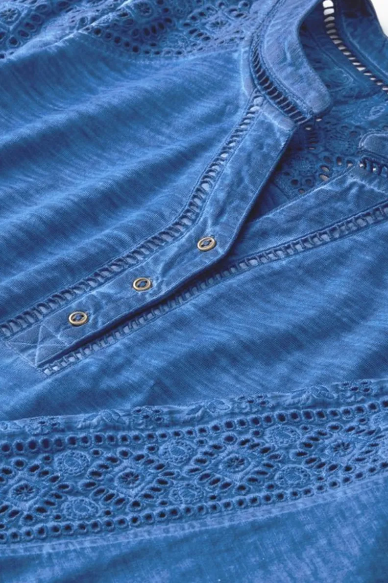 Blusa Draco Azul Marino - Túnicas y Leggings Casuales | Soft Surroundings