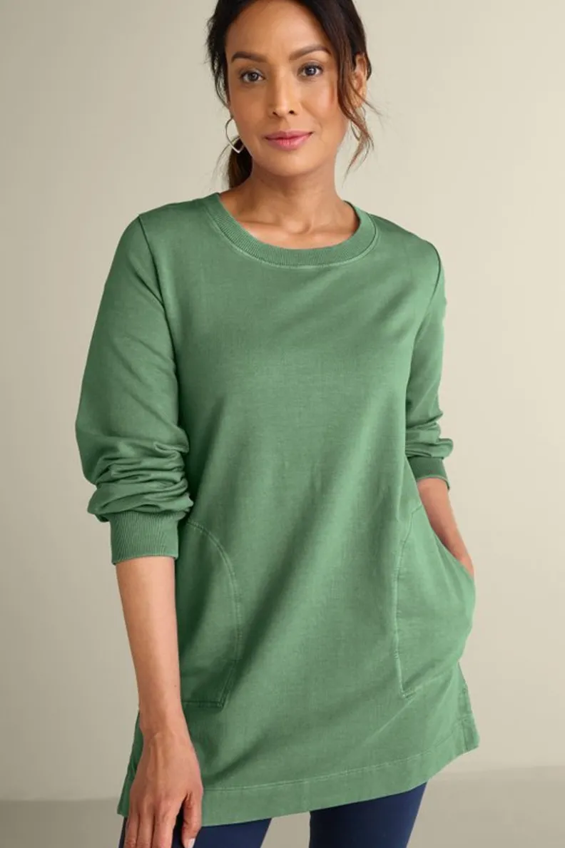 Túnica Edith en Felpa Francesa - Prenda Superior de la Colección Soft Surroundings con Diseño Versátil y Confort Excepcional