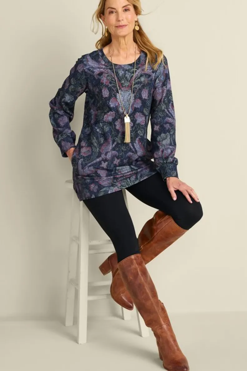 Túnica Edith en Felpa Francesa - Prenda Superior de la Colección Soft Surroundings con Diseño Versátil y Confort Excepcional
