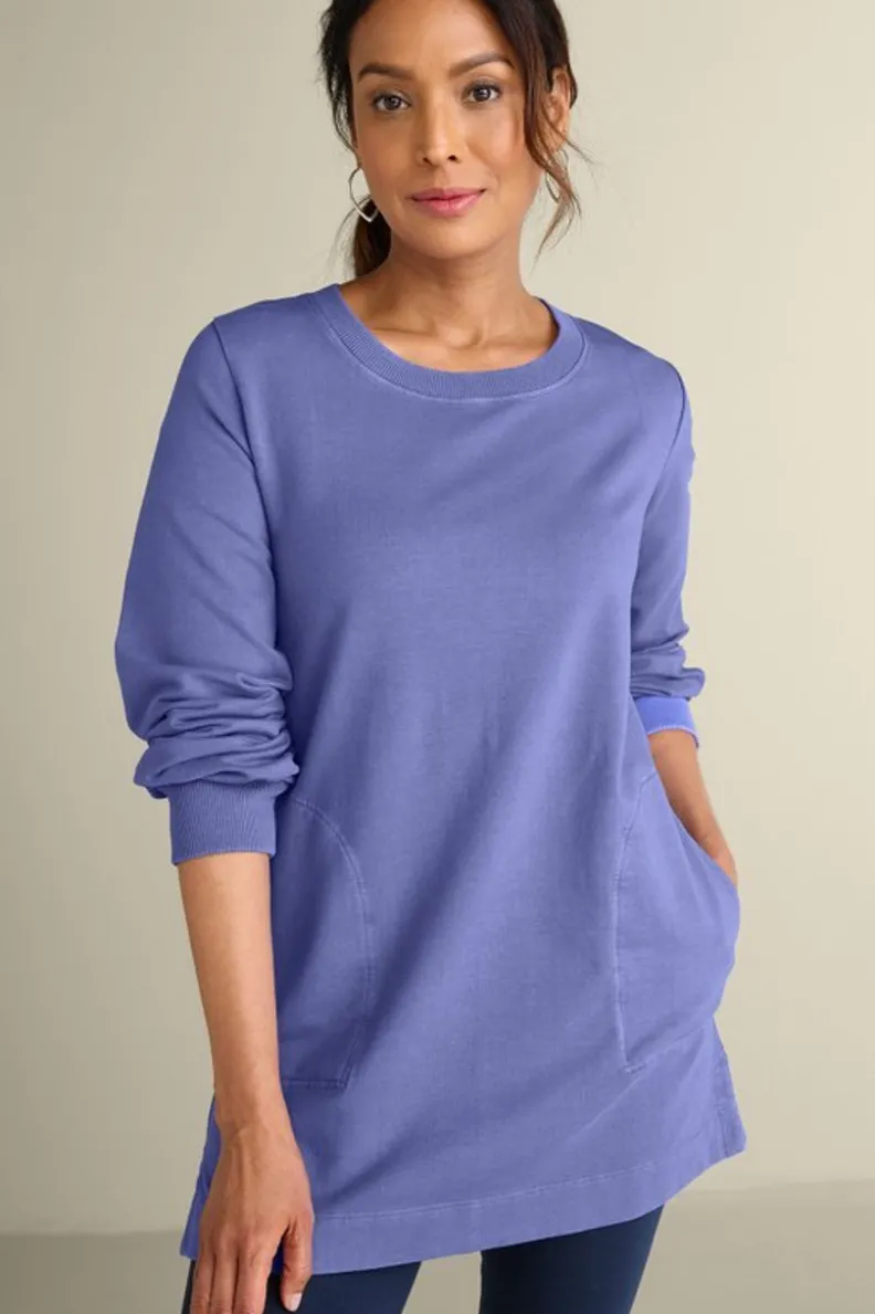 Túnica Edith en Felpa Francesa - Prenda Superior de la Colección Soft Surroundings con Diseño Versátil y Confort Excepcional