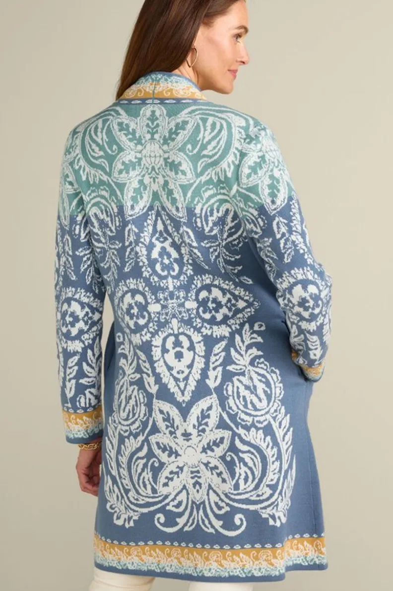 Abrigo Versátil Ezer con Tejido Jacquard y Bufanda Ajustable – Chaquetas Cálidas de Soft Surroundings
