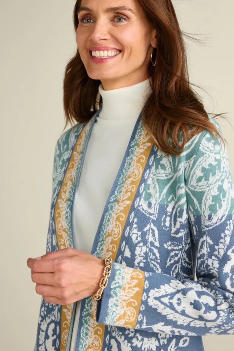Abrigo Versátil Ezer con Tejido Jacquard y Bufanda Ajustable – Chaquetas Cálidas de Soft Surroundings