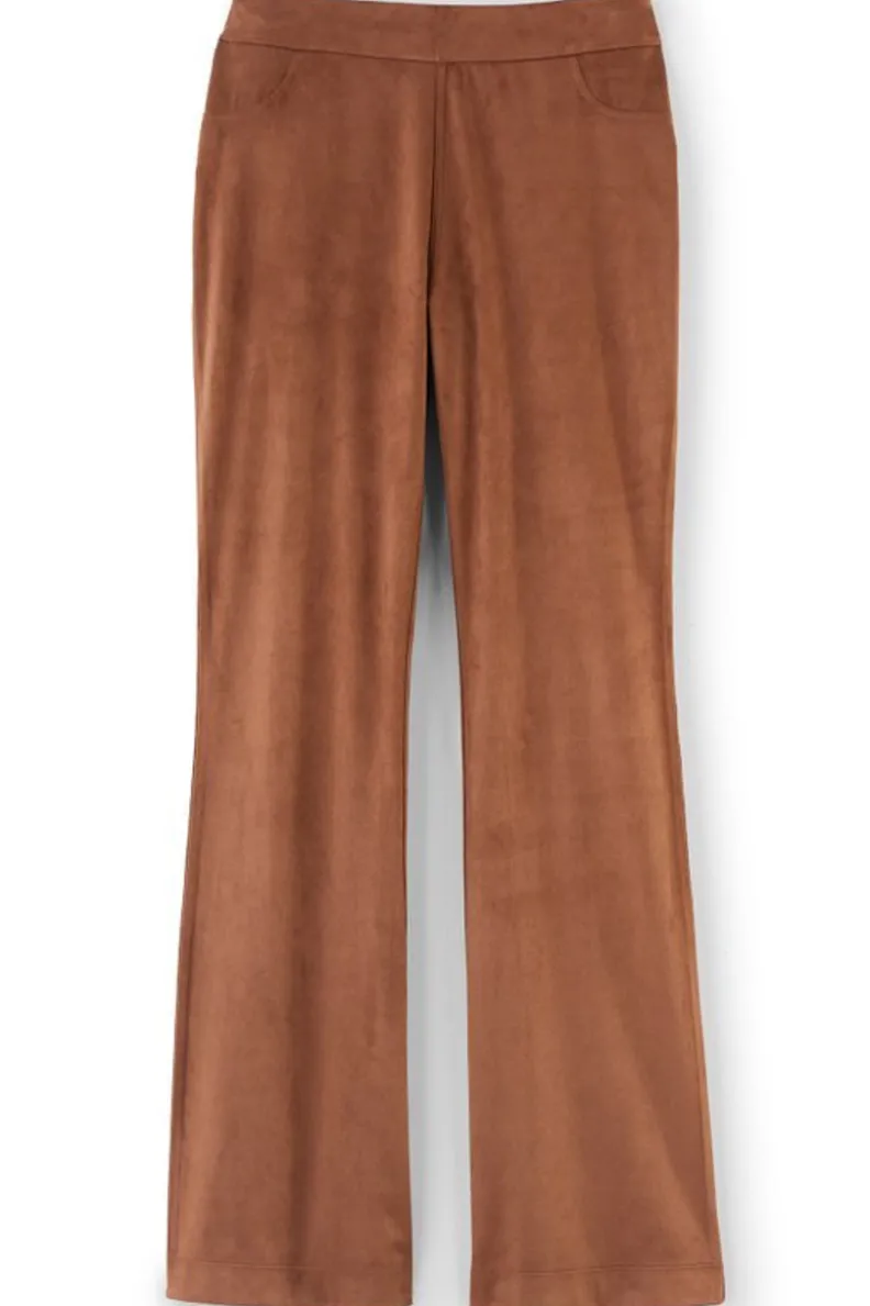 Pantalones Sofisticados de Piel Sintética - Corte Botero con Detalles Acogedores by Soft Surroundings