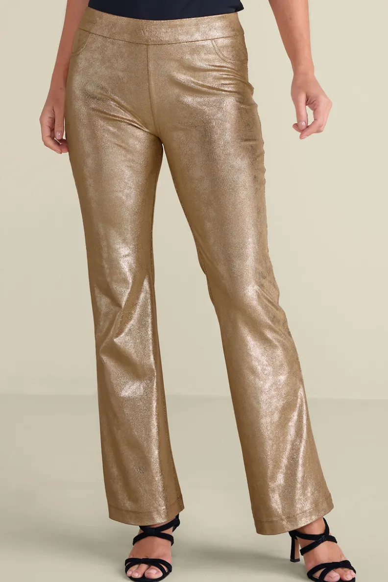 Pantalones Sofisticados de Piel Sintética - Corte Botero con Detalles Acogedores by Soft Surroundings