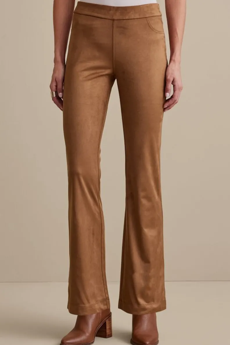 Pantalones Sofisticados de Piel Sintética - Corte Botero con Detalles Acogedores by Soft Surroundings