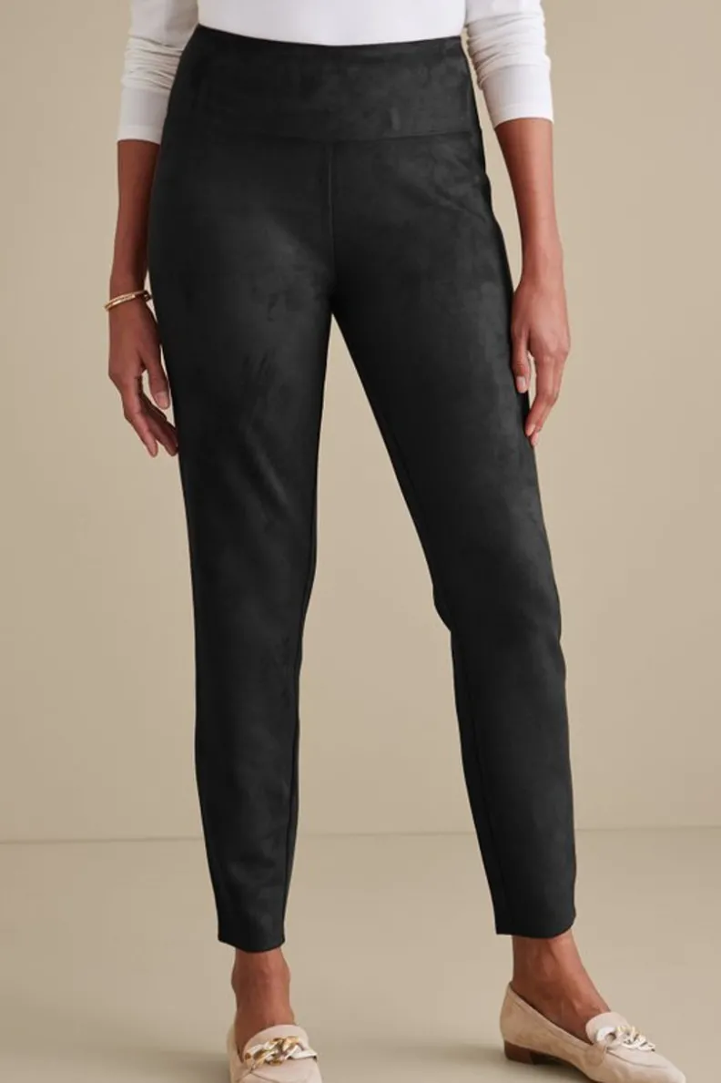 Leggings Soft Surroundings en Piel de Antifaz - Tiro Alto Elástico y Cómodo para Movilidad Diaria