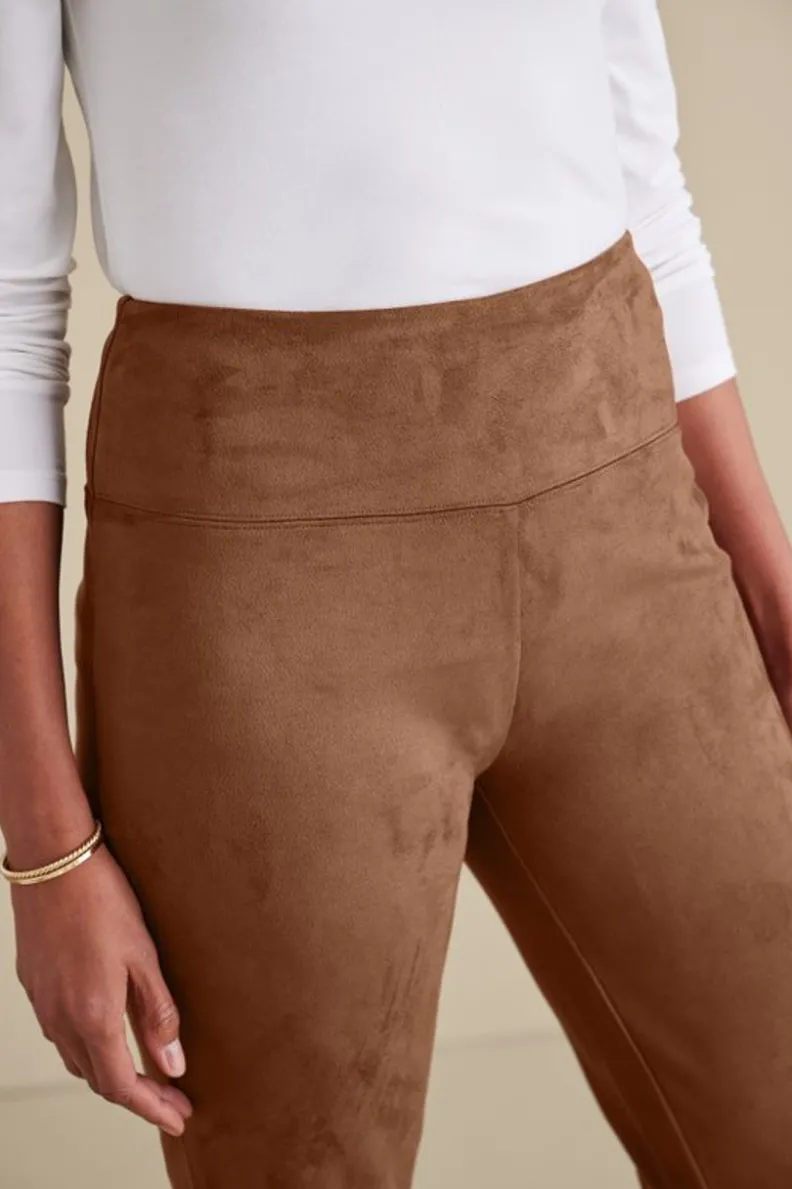 Leggings Soft Surroundings en Piel de Antifaz - Tiro Alto Elástico y Cómodo para Movilidad Diaria