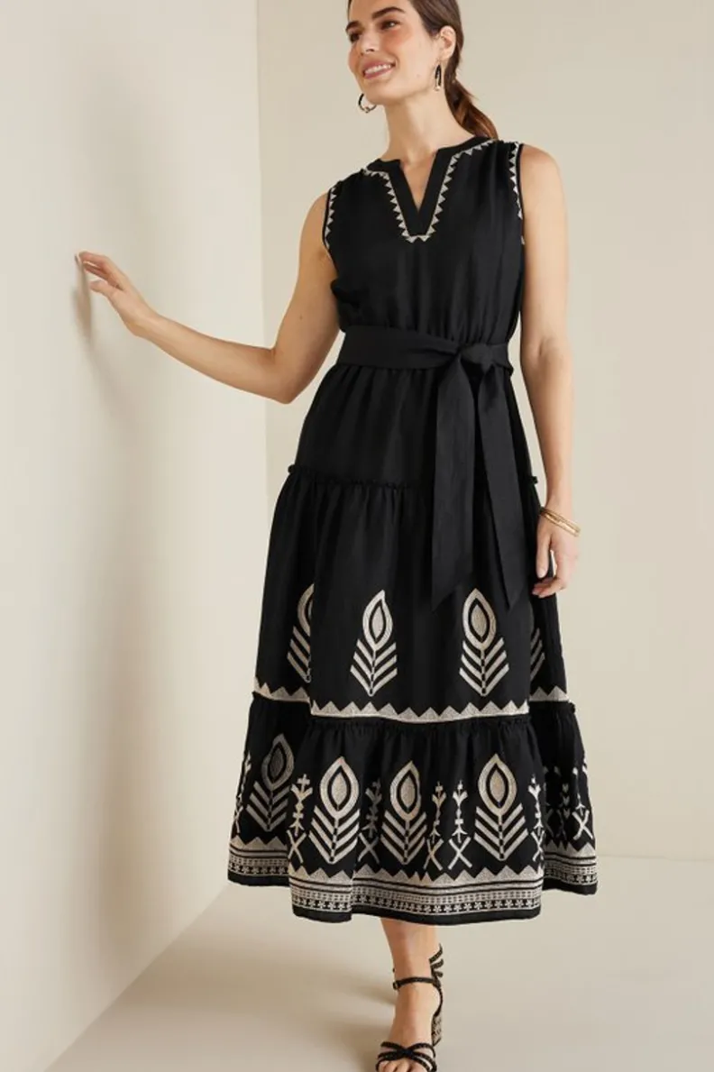 Vestido Midilargo Fernanda en Negro - Estilo Casual para Ocasiones Especiales | Colección Suave Elegancia