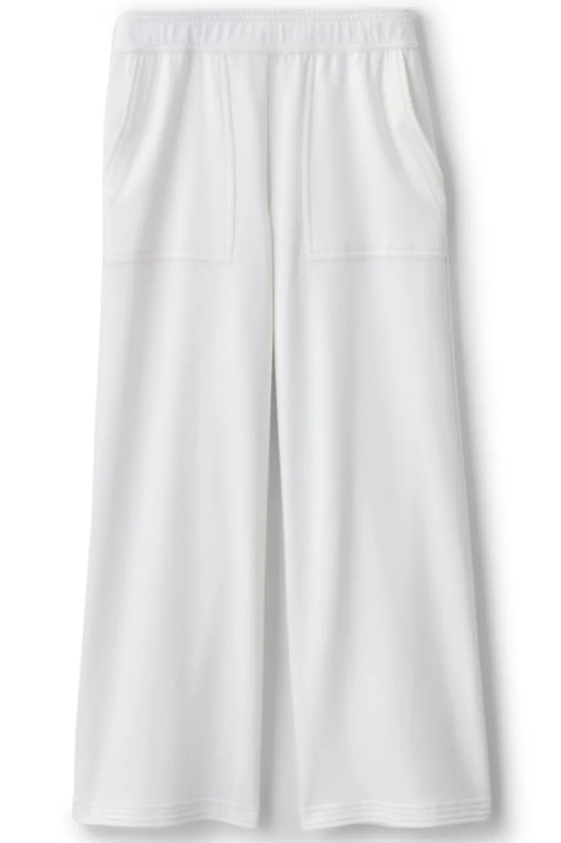 Pantalones Tobilleros French Terry Fina - Tejido Ultra Suave en Azul Marino | Colección Soft Surroundings