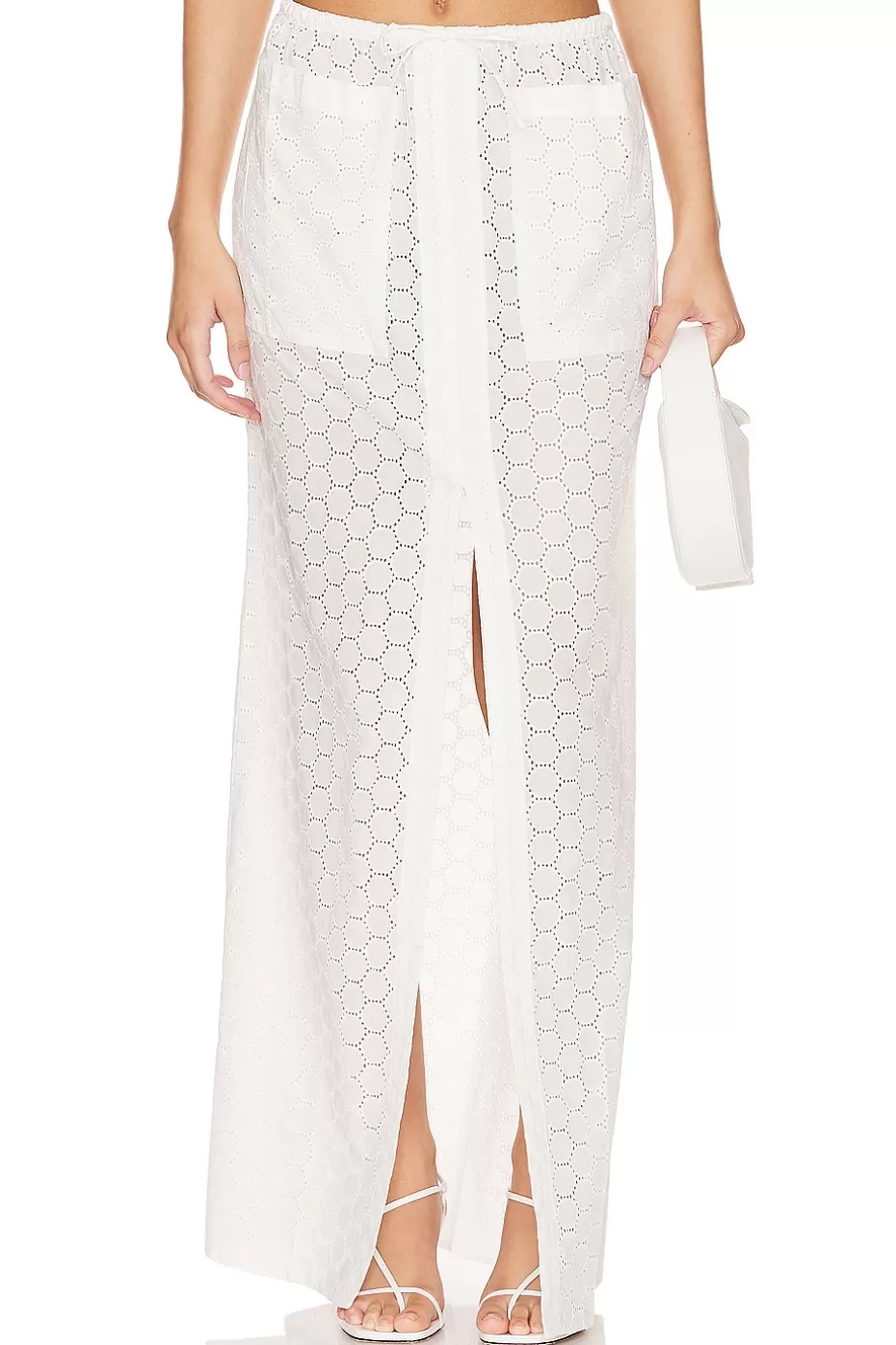 Falda Larga Fiona de Lovers + Friends - Estilo Boho-Chic con Detalles Artesanales y Ajuste Fluyente