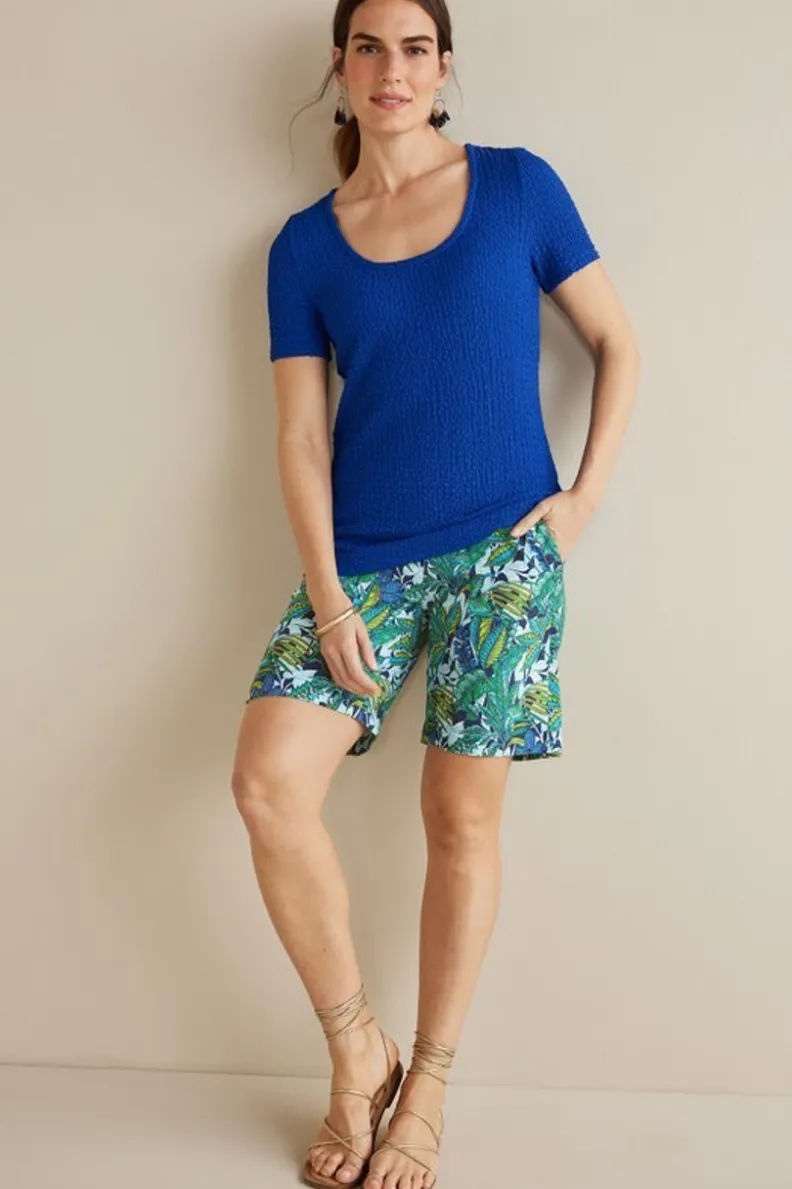 Bermudas Flavia de Soft Surroundings - Tejido transpirable de lino y algodón · Estilo casual para looks frescos · Comodidad premium en días cálidos