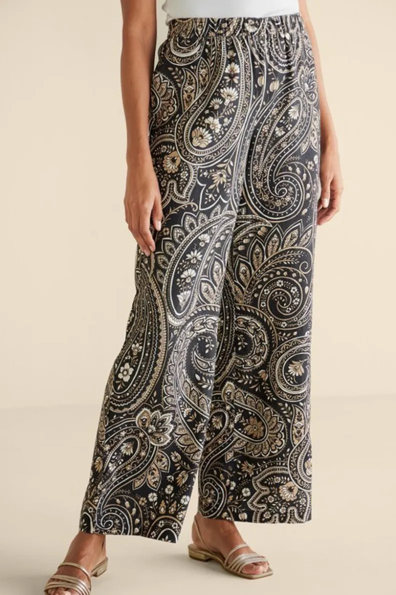 Pantalones Floral Ambiente Suave - Ajuste Perfecto en Tejido Premium para Look Casual