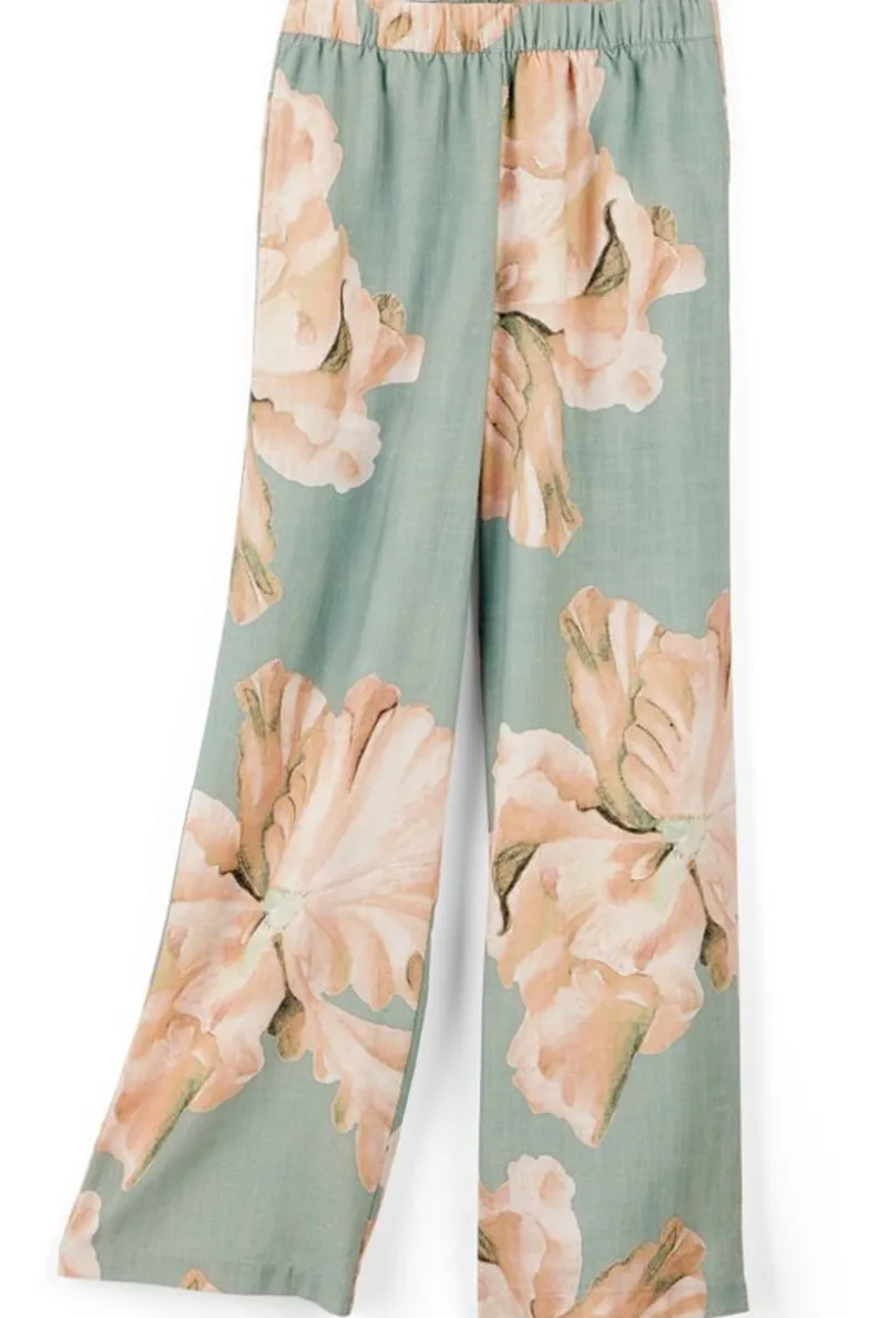 Pantalones Floral Ambiente Suave - Ajuste Perfecto en Tejido Premium para Look Casual