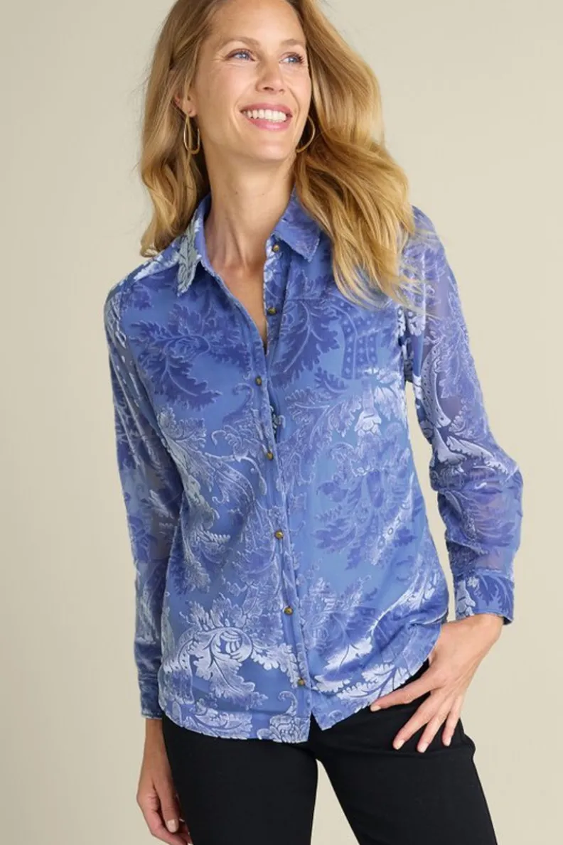 Blusa Elegante Floreat en Terciopelo Premium - Entornos Suaves de Lujo y Confort