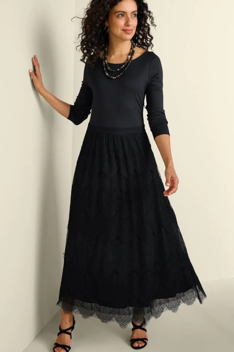 Vestido Frederica en Negro - Elegancia atemporal con detalles de Soft Surroundings 

(Alternativa 2: 