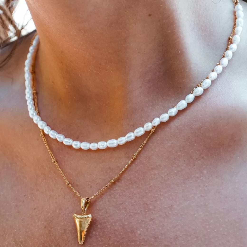 Collar Elegante de Perlas de Río - Diseño Exclusivo por Joyería Atolea