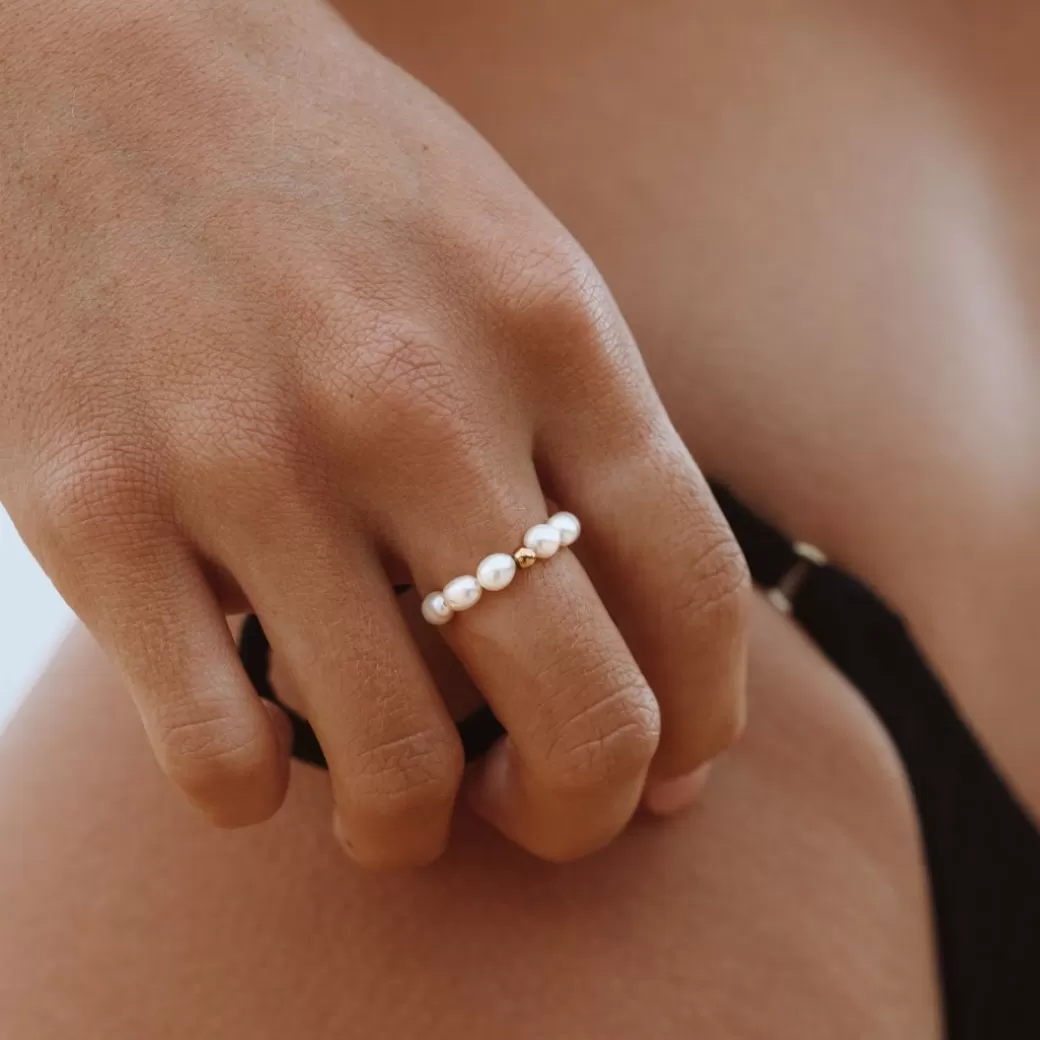 Anillo Elegante de Perla de Agua Dulce - Joyas Atolea | Colección Primavera 2024