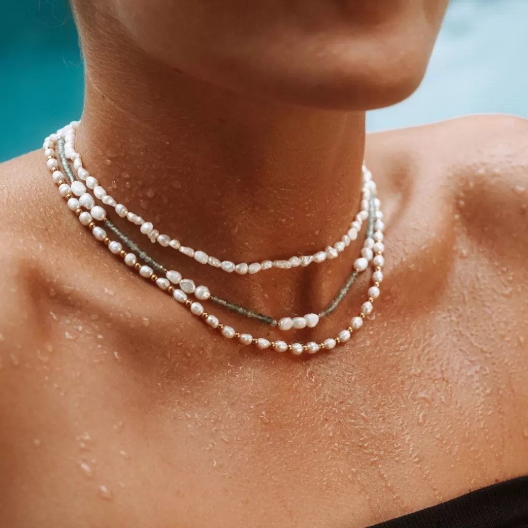 Gargantilla Elegante de Perlas de Agua Dulce en Oro - Diseño Exclusivo de Atolea Joyería