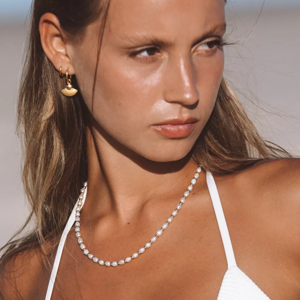 Gargantilla Elegante de Perlas de Agua Dulce en Oro - Diseño Exclusivo de Atolea Joyería