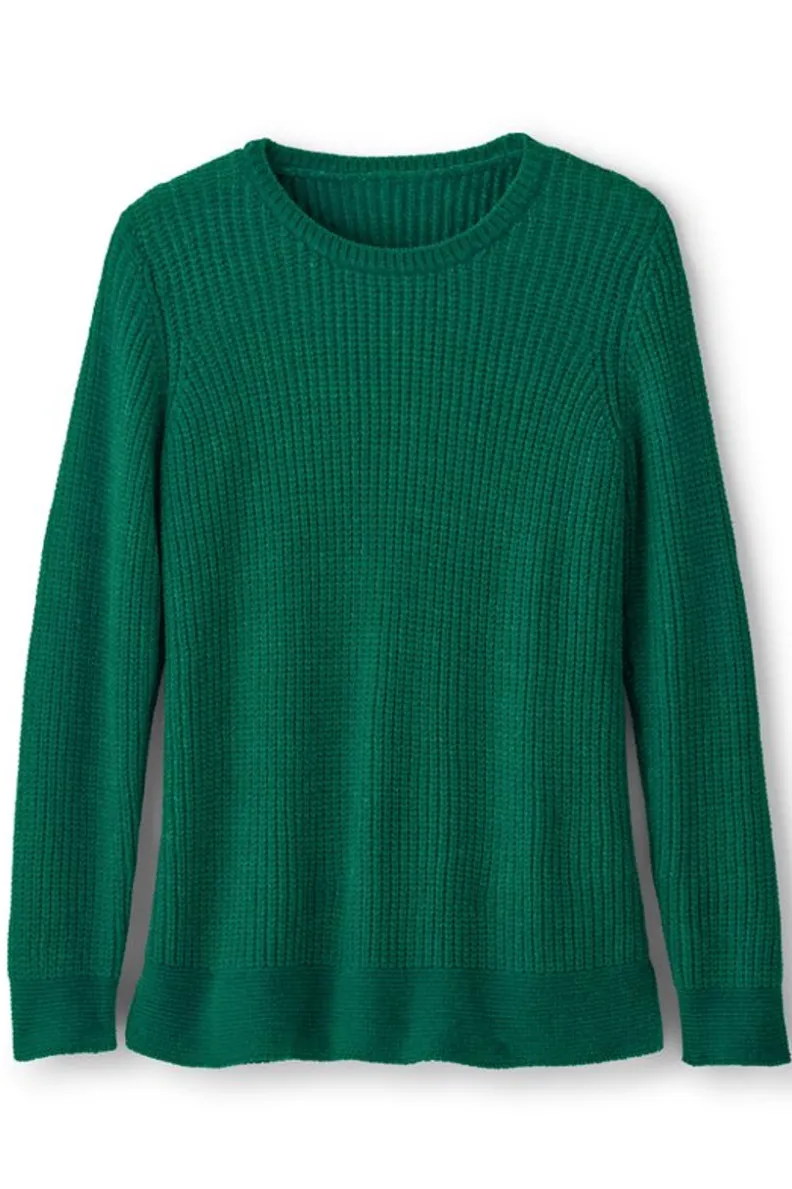 Jersé acanalado Gwendolyn en Chenilla suave - Abrigos y suéteres de invierno | Soft Surroundings