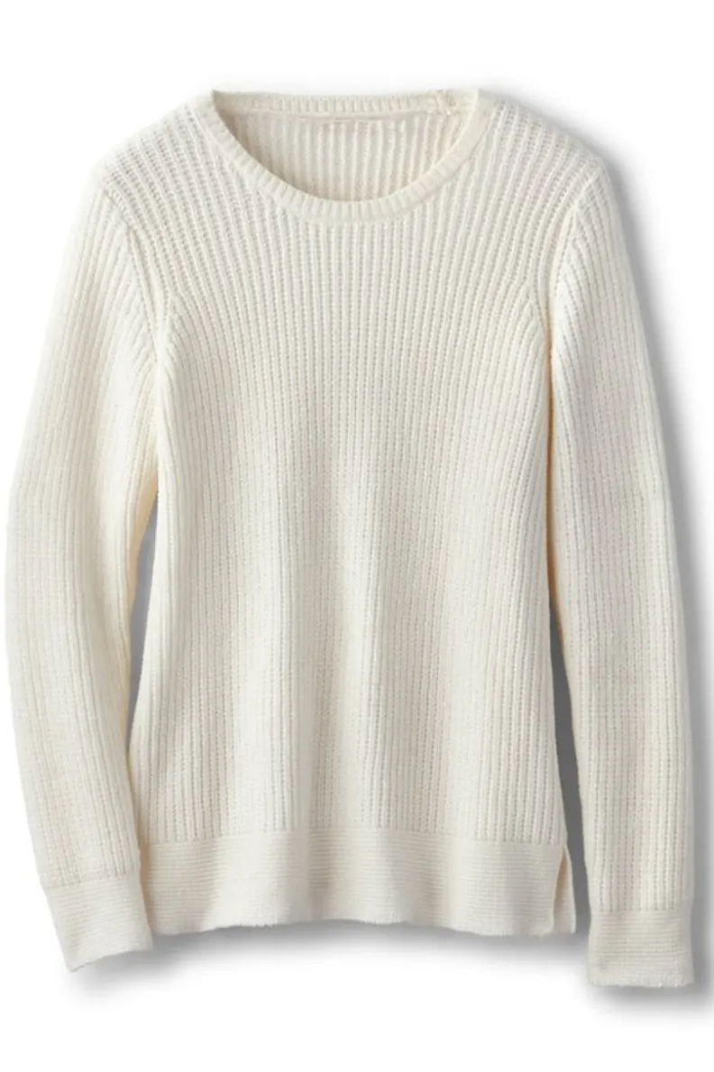 Jersé acanalado Gwendolyn en Chenilla suave - Abrigos y suéteres de invierno | Soft Surroundings