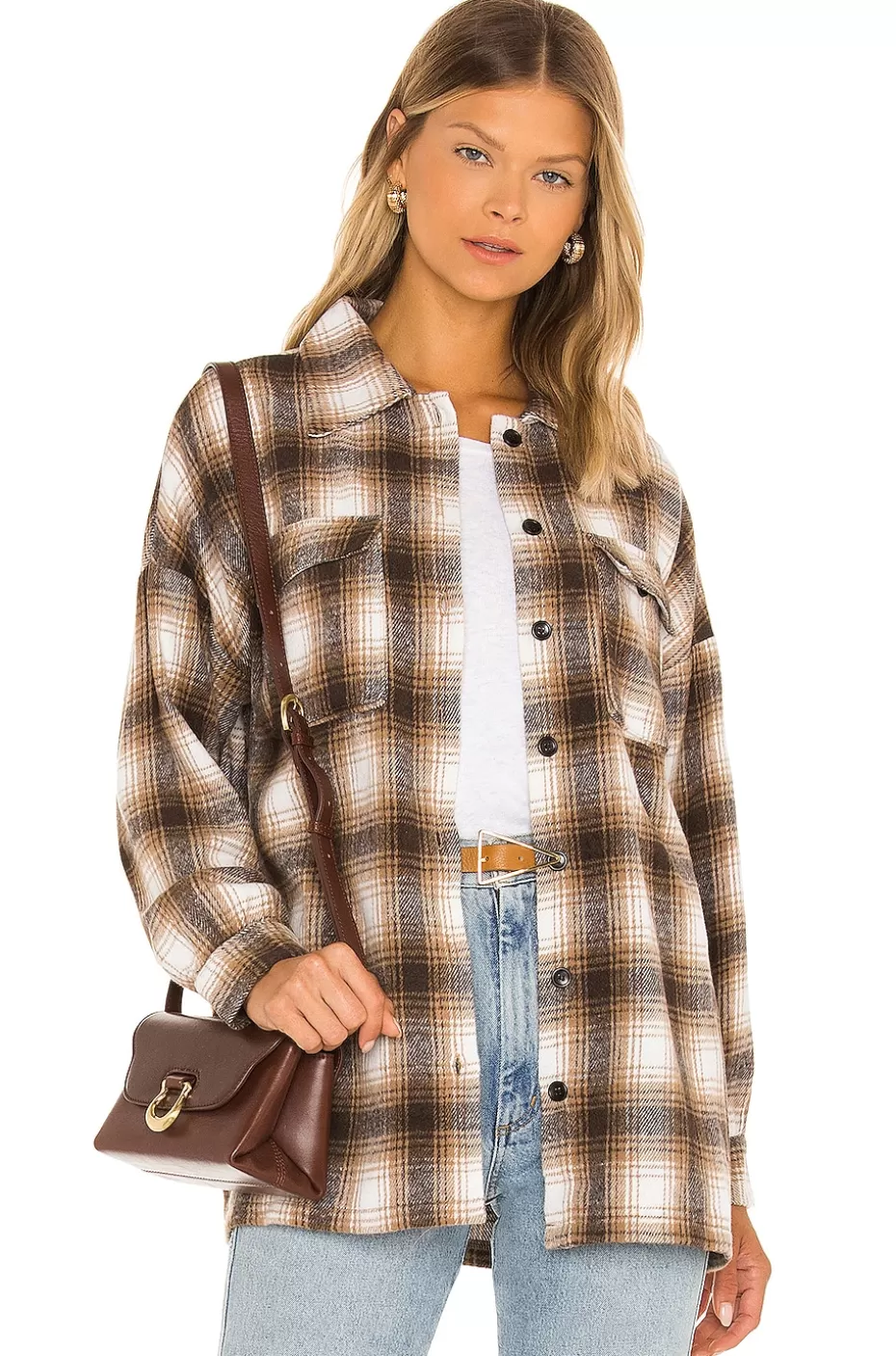 Lovers & Friends - Chaqueta-Camisa Harlow en Franela Suave, Estilo Versátil para Looks Casuales y Elegantes