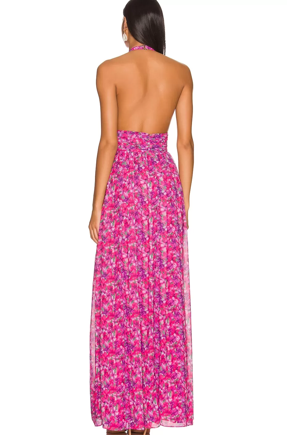 Vestido Largo L&F en Tono Avellana - Elegancia Sofisticada para Ocasiones Especiales