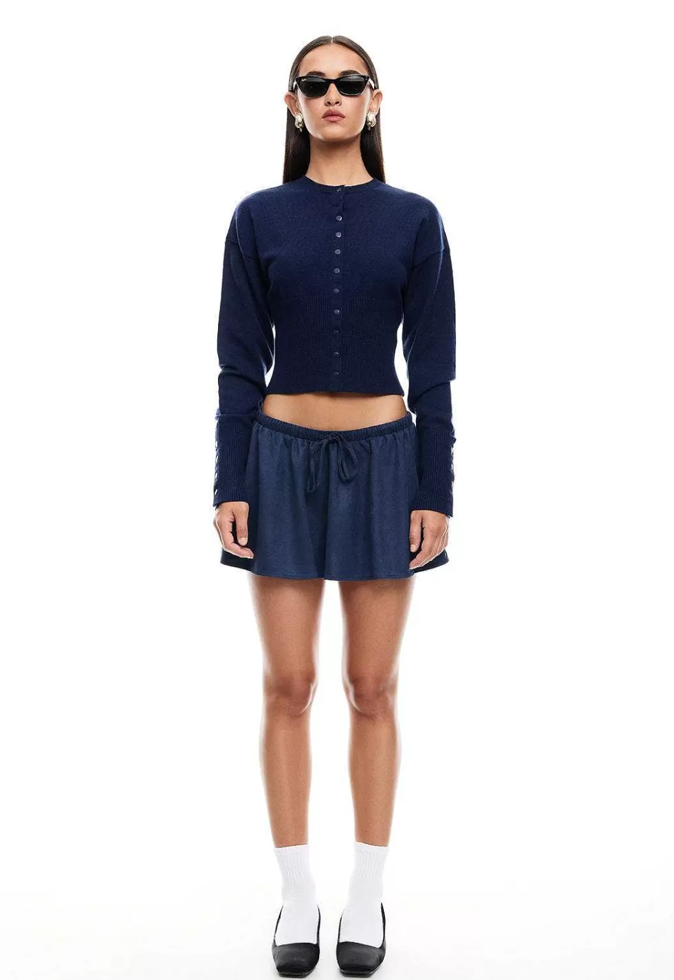 Étereo Abrigo Leona Celestial - Suéter de Lana Acogedor con Detalles de Nubes, Moda Primaveral para Mujer