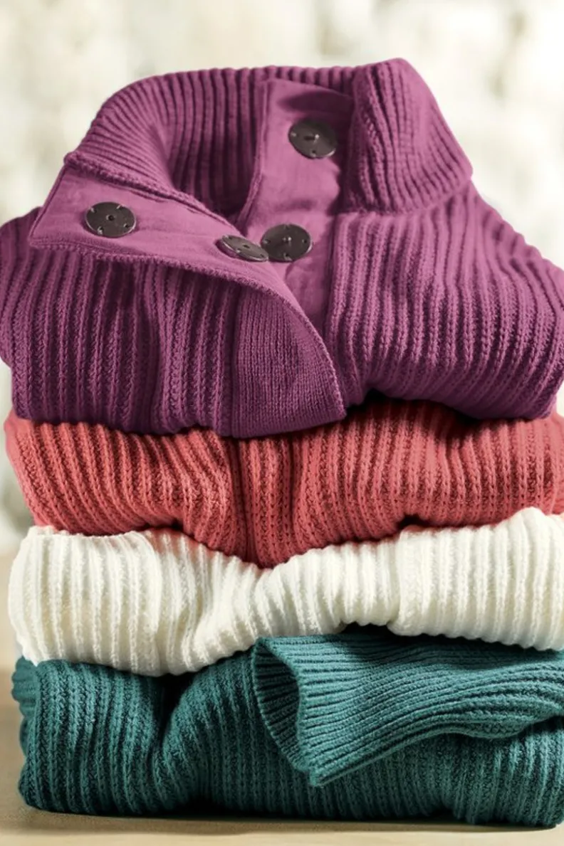 Jerséis Cálidos para Mujer: Túnica de Lana de las Tierras Altas - Diseño Acogedor por Entornos Suaves