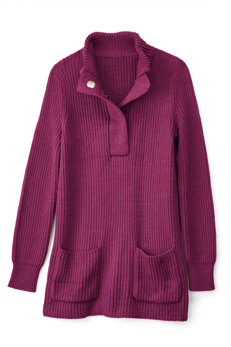 Jerséis Cálidos para Mujer: Túnica de Lana de las Tierras Altas - Diseño Acogedor por Entornos Suaves