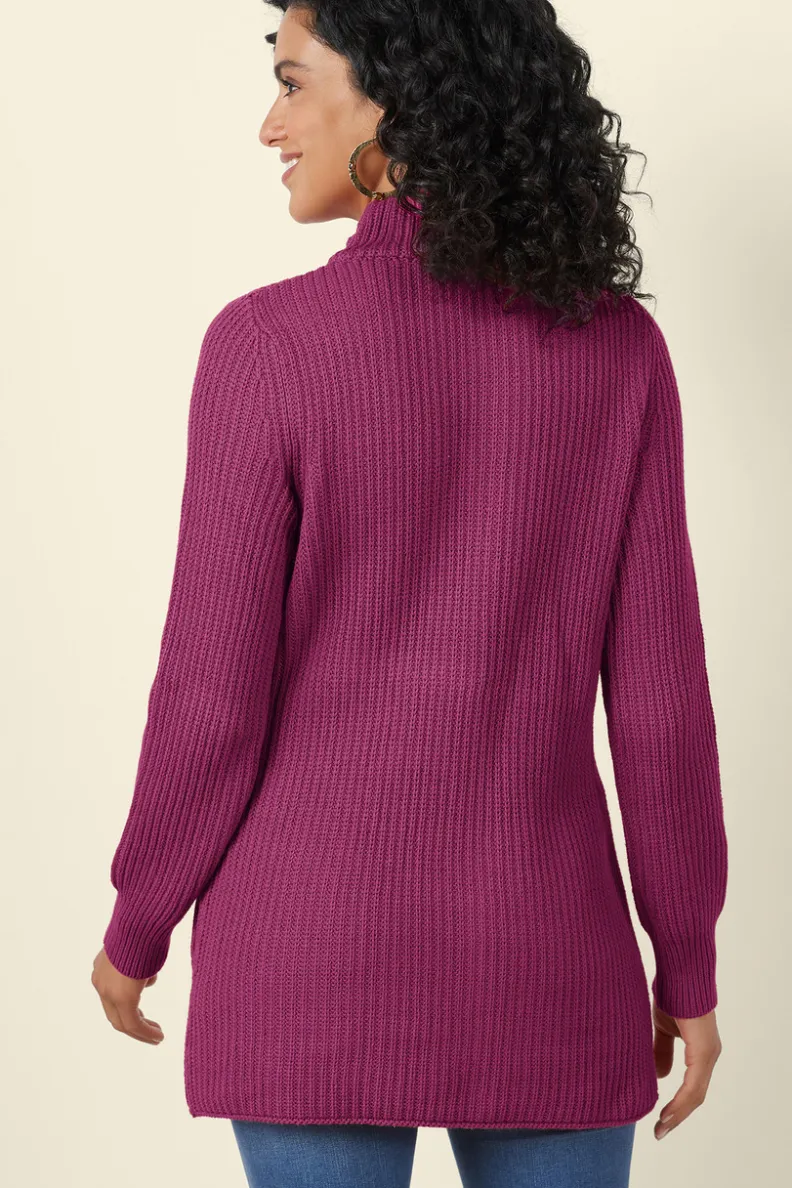 Jerséis Cálidos para Mujer: Túnica de Lana de las Tierras Altas - Diseño Acogedor por Entornos Suaves