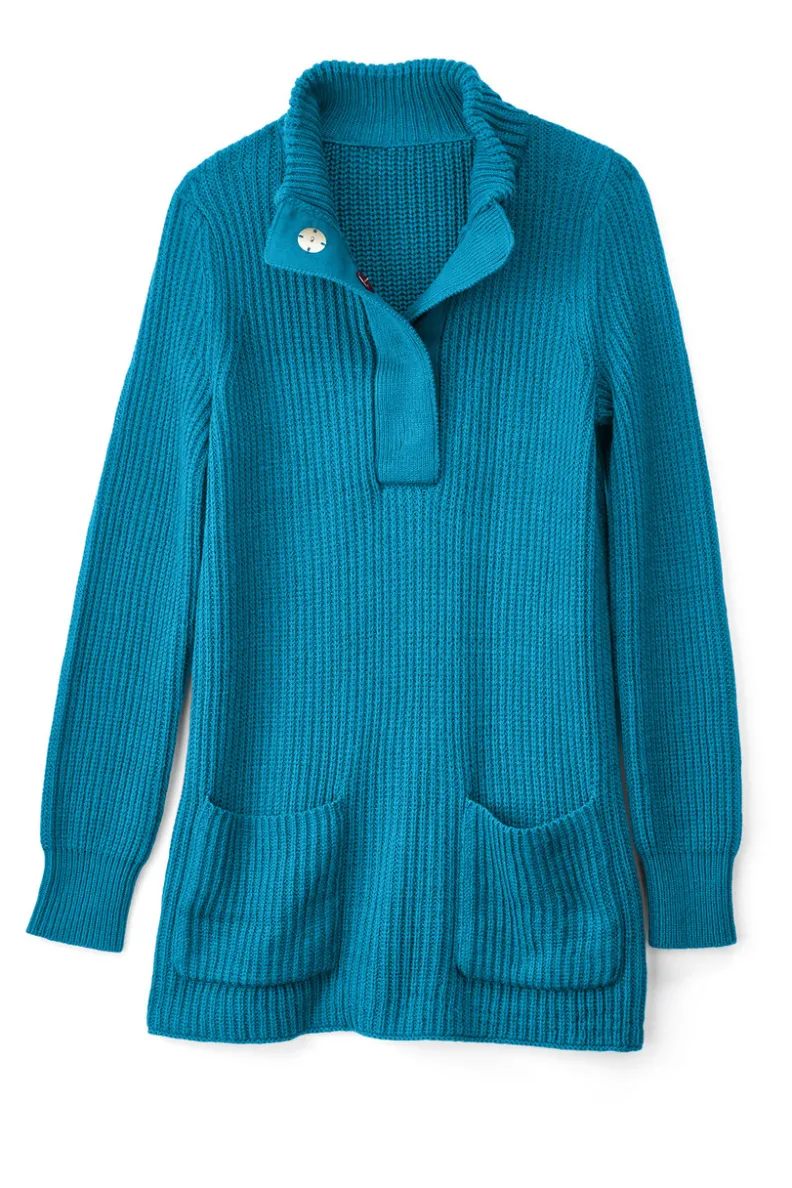 Jerséis Cálidos para Mujer: Túnica de Lana de las Tierras Altas - Diseño Acogedor por Entornos Suaves