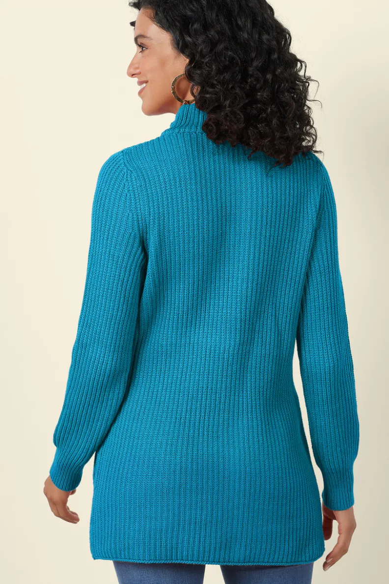 Jerséis Cálidos para Mujer: Túnica de Lana de las Tierras Altas - Diseño Acogedor por Entornos Suaves