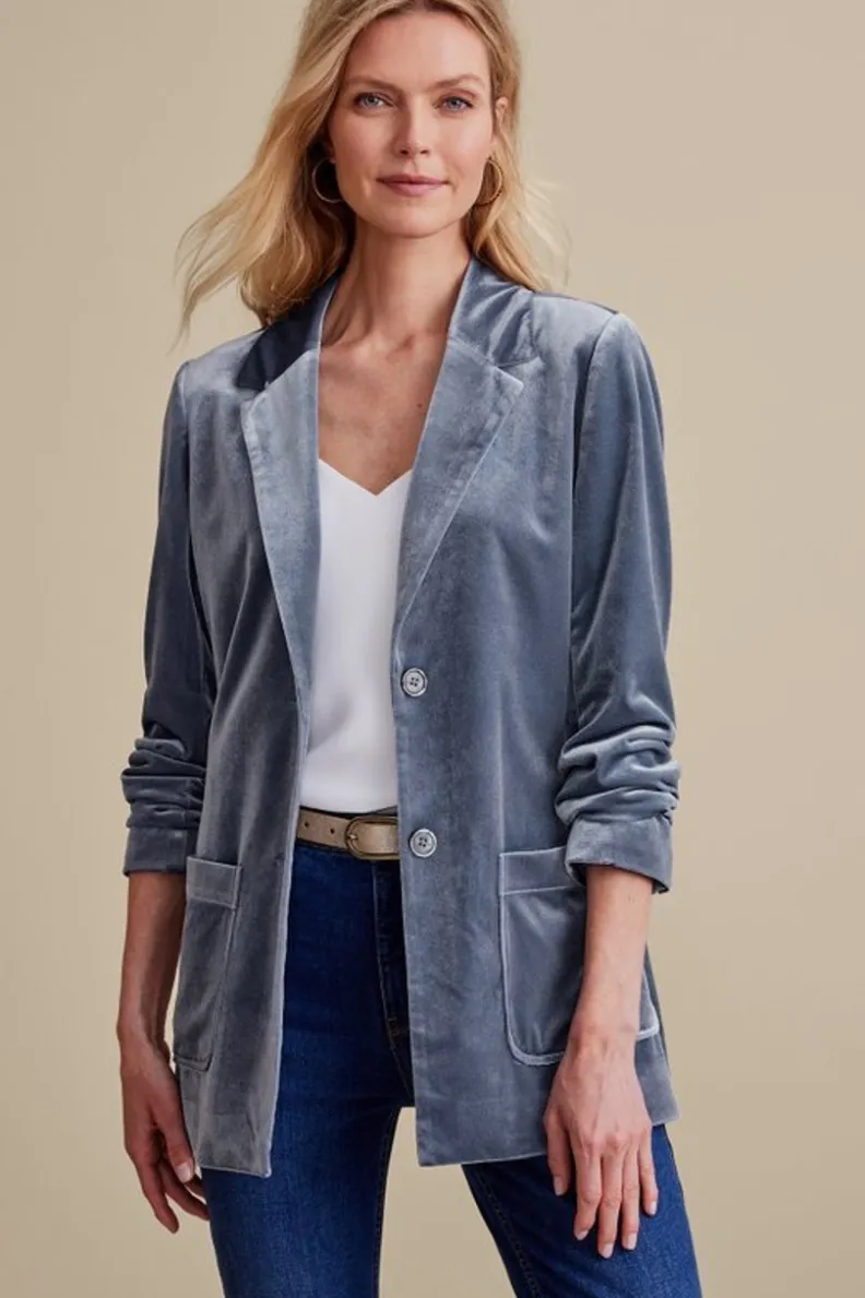 Chaqueta de Terciopelo Holly - Abrigos y Chaquetas de Diseño con Estilo Versátil | Colección Soft Surroundings