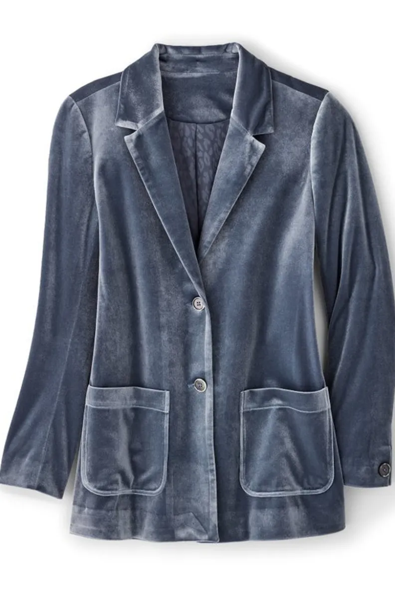 Chaqueta de Terciopelo Holly - Abrigos y Chaquetas de Diseño con Estilo Versátil | Colección Soft Surroundings