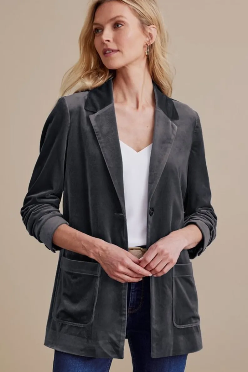 Chaqueta de Terciopelo Holly - Abrigos y Chaquetas de Diseño con Estilo Versátil | Colección Soft Surroundings