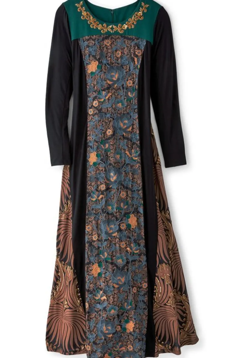 Vestido Sultana Icono - Elegancia Fluida con Toque Boho de Soft Surroundings | Tocado de Moda Primaveral