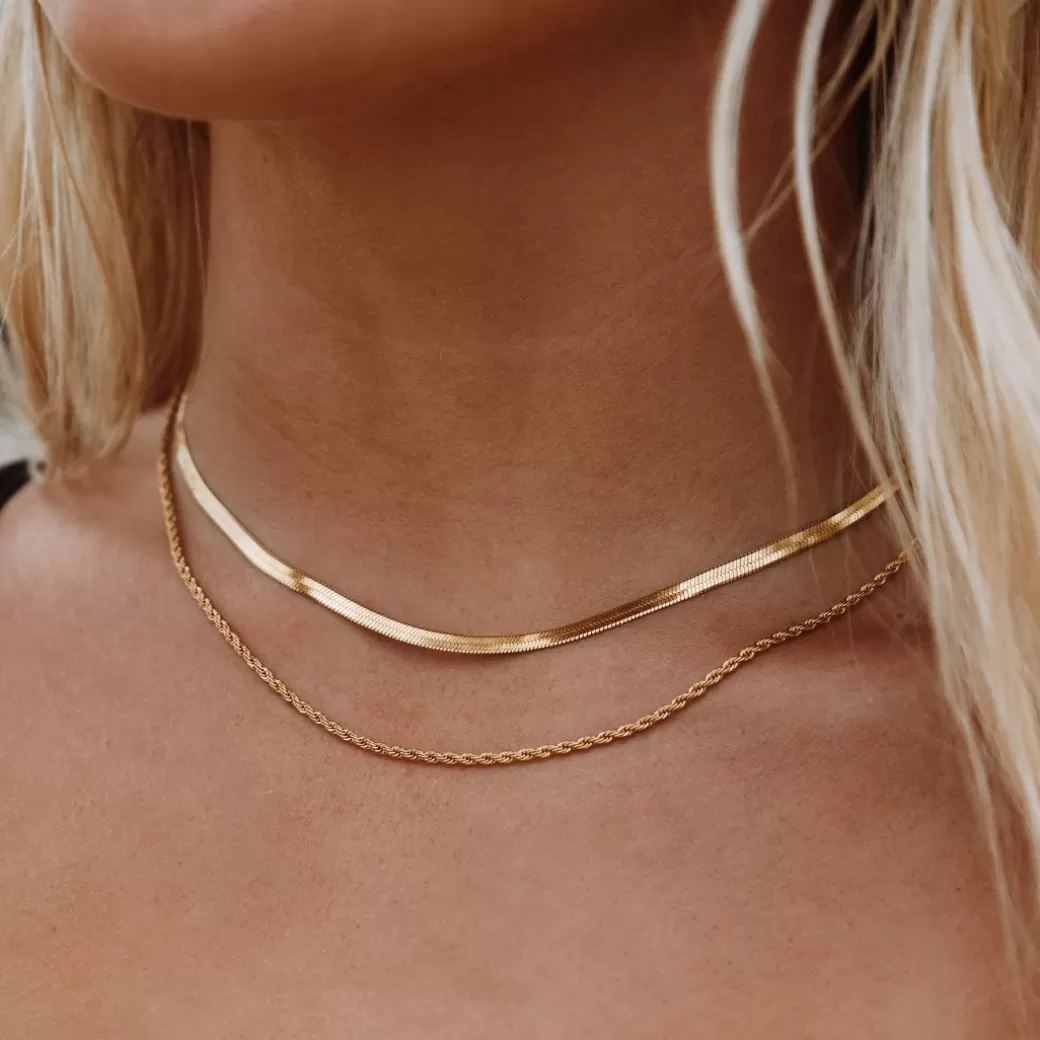 Collar Elegante de Capas con Diseño Moderno - Joyería Atolea al Mejor Precio