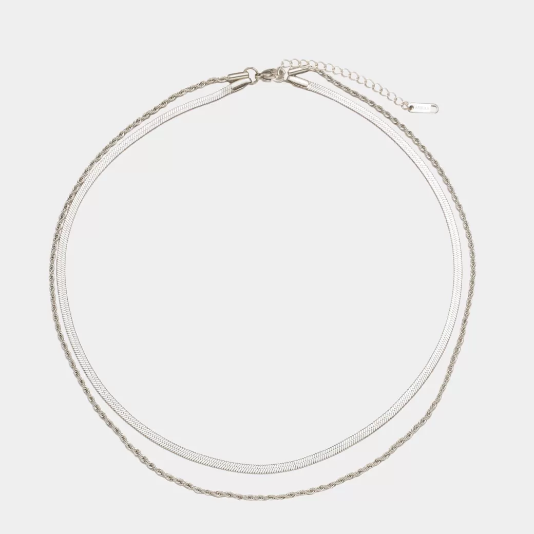 Collar Elegante de Capas con Diseño Moderno - Joyería Atolea al Mejor Precio
