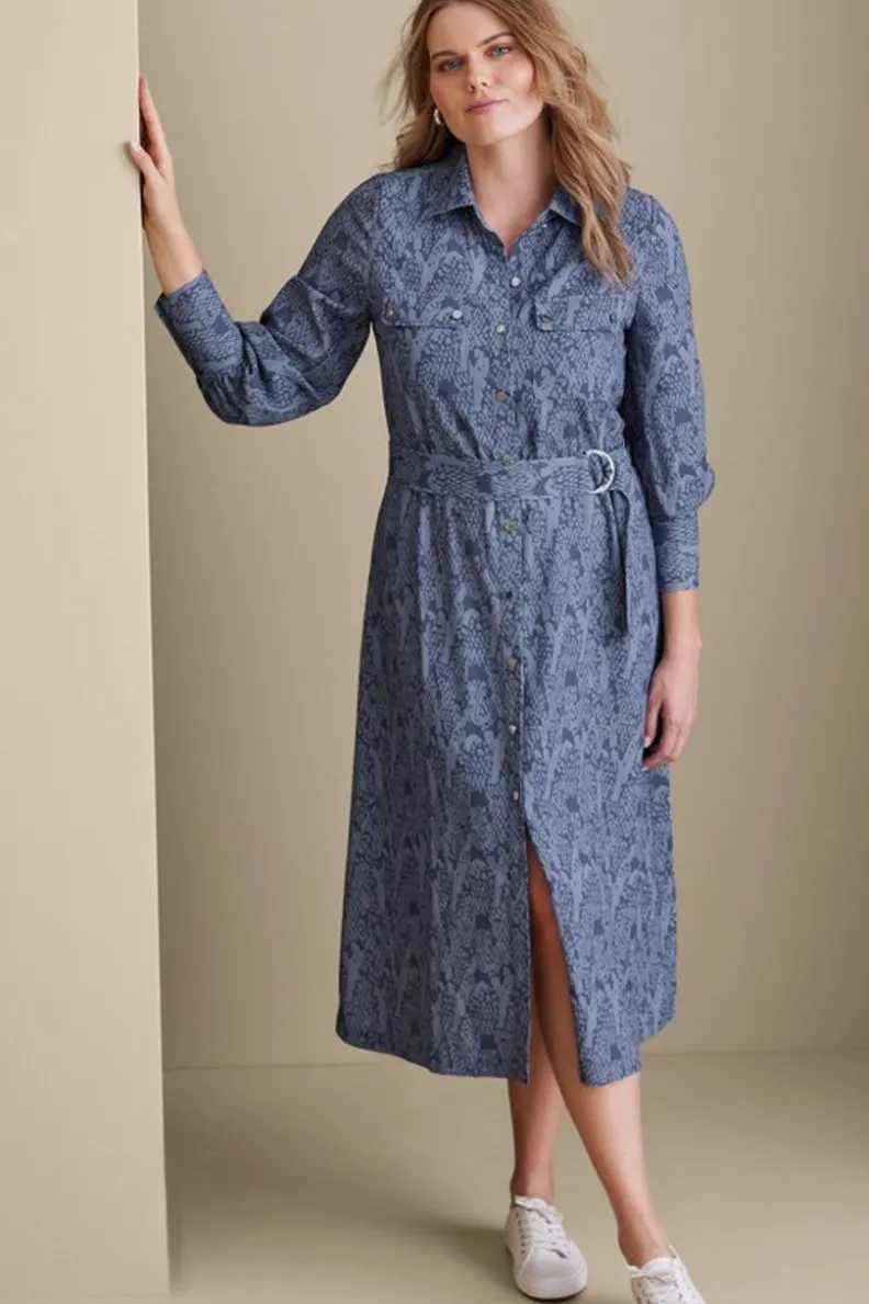 Vestido Irina de Entornos Suaves - Elegancia Nocturna en Azul Sombra con Aire Boho