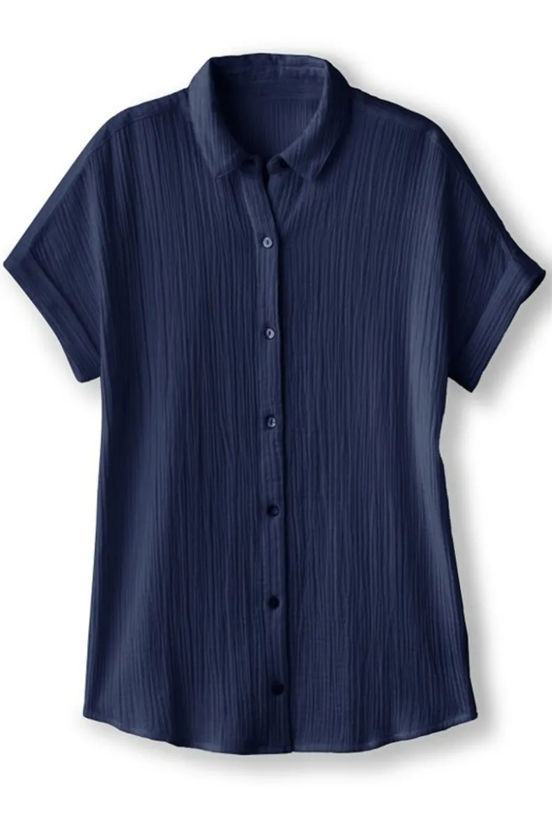Blusa Je Veux en Tejido de Gasa - Diseño Fresco y Ligero por Soft Surroundings