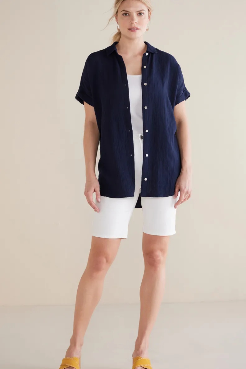 Blusa Je Veux en Tejido de Gasa - Diseño Fresco y Ligero por Soft Surroundings