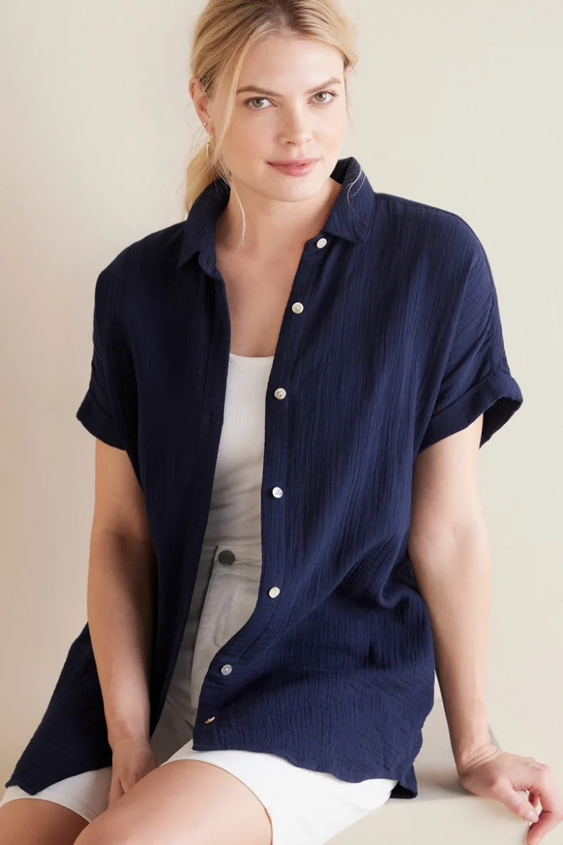 Blusa Je Veux en Tejido de Gasa - Diseño Fresco y Ligero por Soft Surroundings