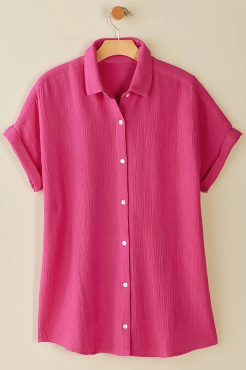 Blusa Je Veux en Tejido de Gasa - Diseño Fresco y Ligero por Soft Surroundings