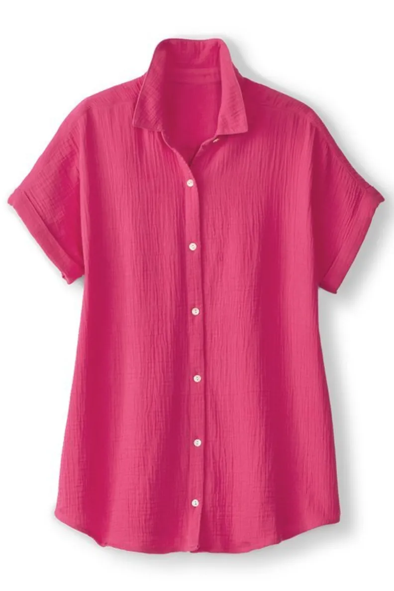 Blusa Je Veux en Tejido de Gasa - Diseño Fresco y Ligero por Soft Surroundings