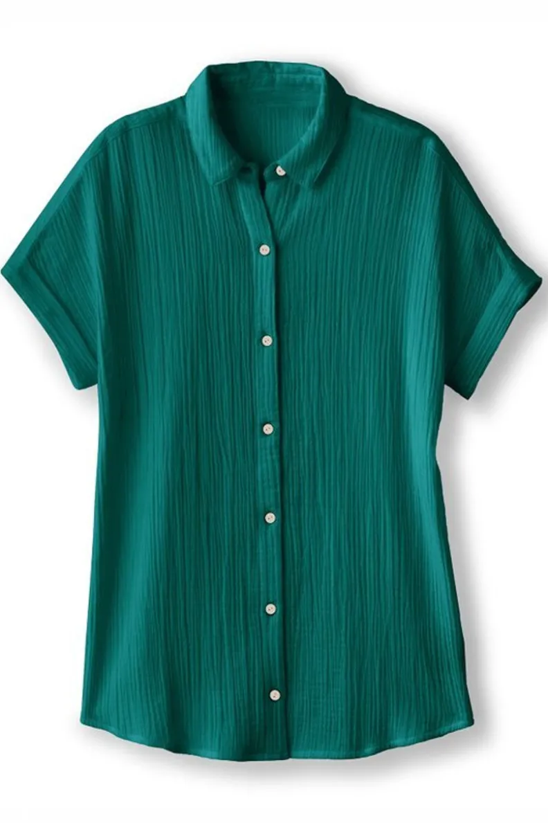 Blusa Je Veux en Tejido de Gasa - Diseño Fresco y Ligero por Soft Surroundings