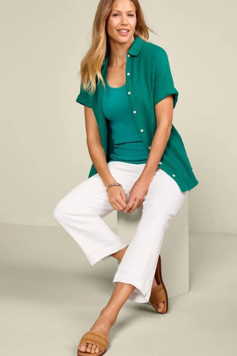 Blusa Je Veux en Tejido de Gasa - Diseño Fresco y Ligero por Soft Surroundings