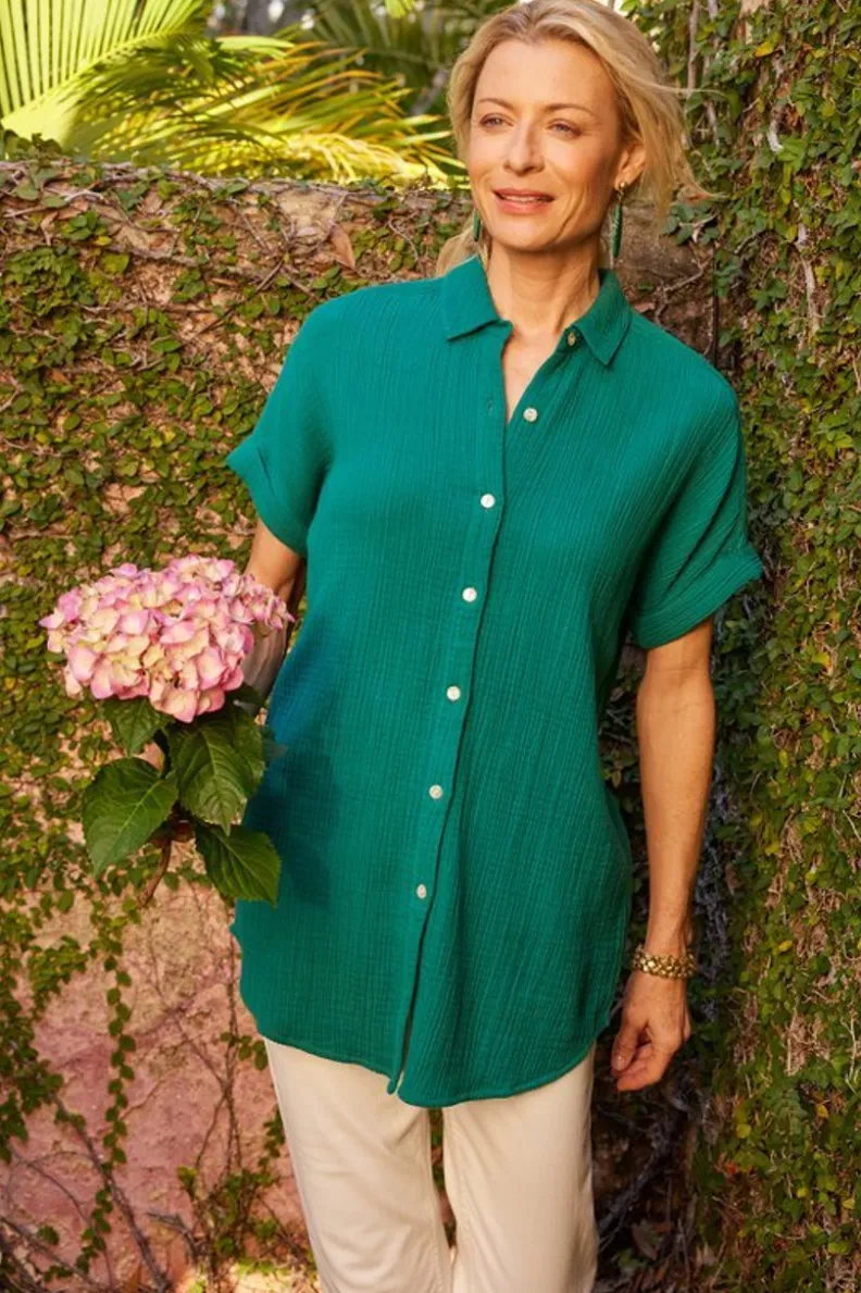 Blusa Je Veux en Tejido de Gasa - Diseño Fresco y Ligero por Soft Surroundings