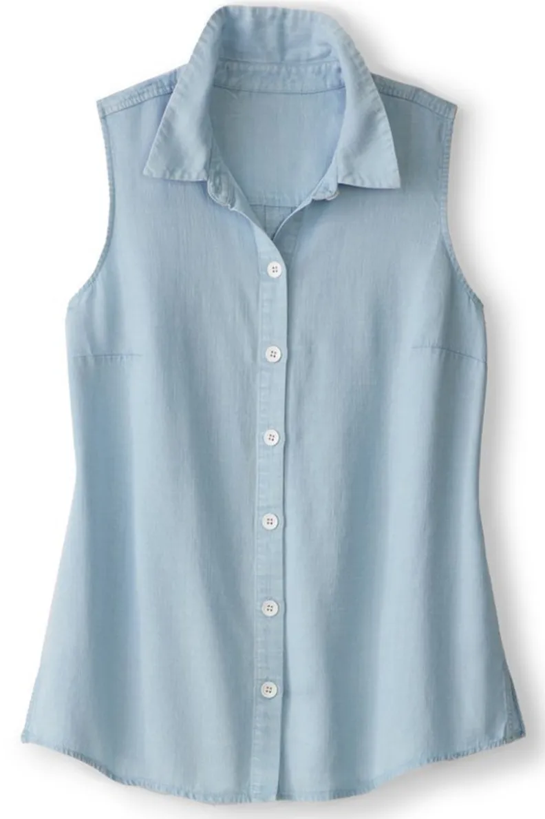 Camiseta Ligera Jennifer Tencel - Chambray Claro de Entornos Suaves